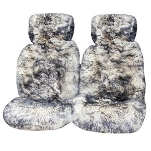 Sheepskin Seat Covers - Ultra Premium Long Wool Hooded