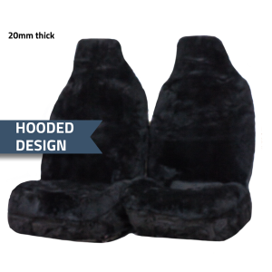 Seat-Cover-–-Genuine-Aussie-Sheepskin-Premium-Hooded-20mm-Black-hooded